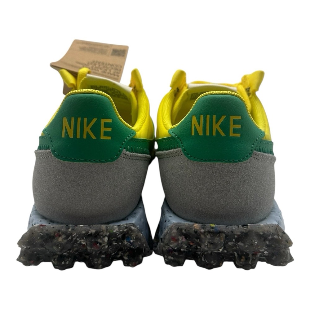 Nike Waffle Racer Crater Shoes Womens 8 Yellow Roma Green Sneakers CT1983-701 - Picture 8 of 10